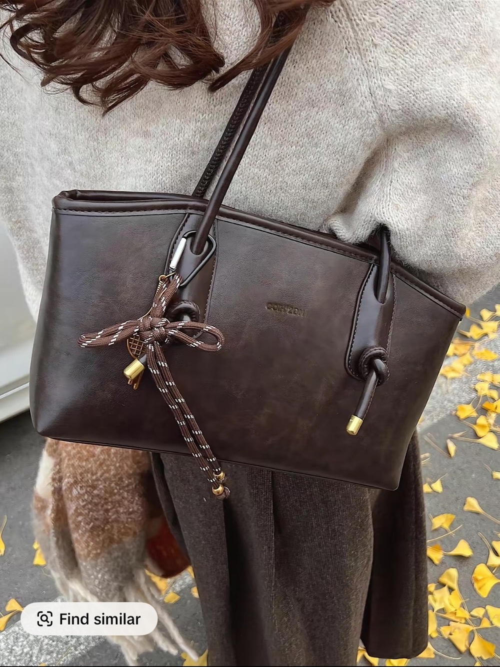 Y2K PU Leather Shoulder Bag